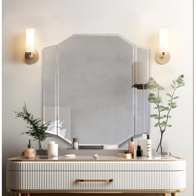 Adeline Bi-Fold Vanity Mirror For Sale - Image 9 of 10