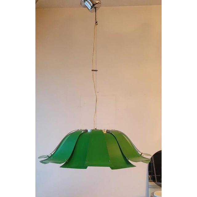 Italian Green Listelli Pendant, 1960s-1970s For Sale - Image 15 of 15