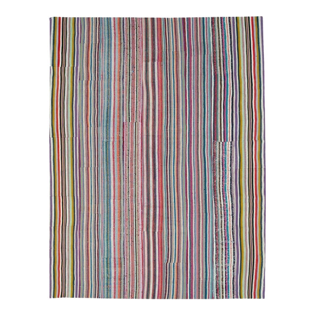 Galerie Shabab Collection Mid-20th Century Turkish Flatweave Kilim Room Size Carpet For Sale