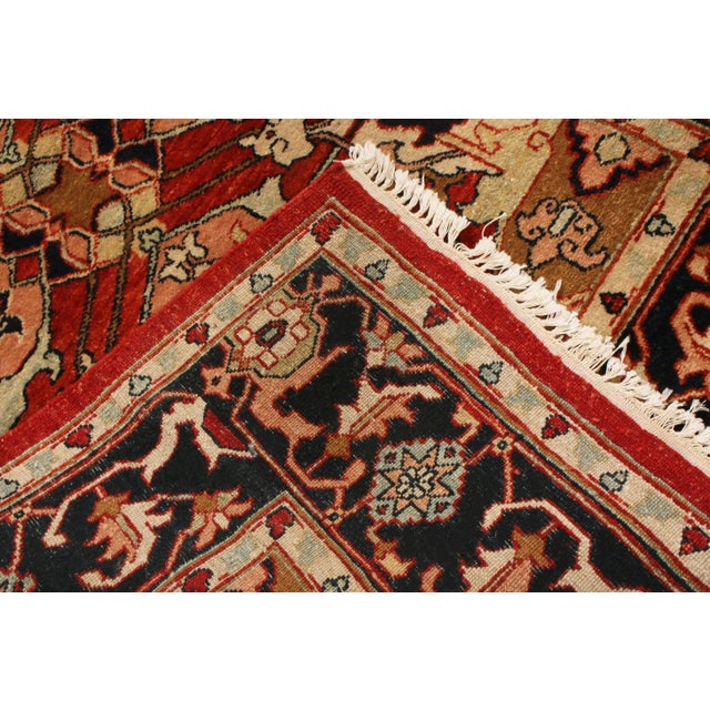 1970s 1990s Traditional Bidjar Red and Beige Wool Rug With Floral Patterns For Sale - Image 5 of 6