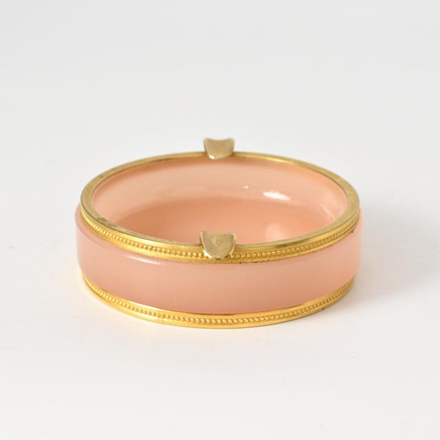 Mid-Century Modern Italian Pink Opaline Glass Ashtray by Vincenzo Nason, 1960s For Sale - Image 3 of 8