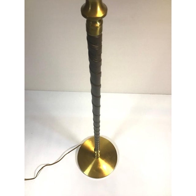Scandinavian Modern Model 5737 Floor Lamp in Brass and Leather by Einar Bäckström, 1950s For Sale - Image 15 of 18