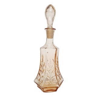 Art Deco Carafe from Bolesław Morawski Glassworks, Poland, 1930s For Sale