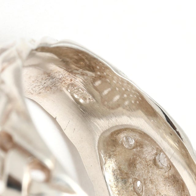 Slane Large Oval Basketweave Ring, Sterling Silver, Ring Size 7 For Sale In Greensboro - Image 6 of 7