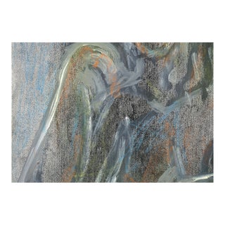 Mid Century Abstract Expressionist Grey Figurative by Louis Nadalini For Sale