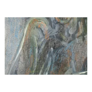 Mid Century Abstract Expressionist Grey Figurative by Louis Nadalini
