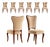 Brazilian Modern Set of Eight Dining Chairs by Pisciotta E Filhos in Rosewood & Mohair, Brazil, 1950s For Sale