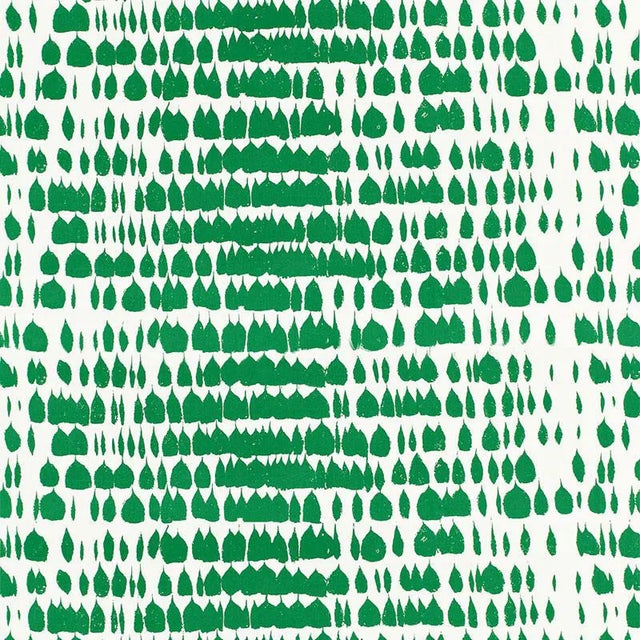 Sample, Schumacher Queen of Spain Fabric in Jade For Sale