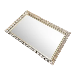 Antique Vintage French Gold Ornate Serving Centerpiece Vanity Tray