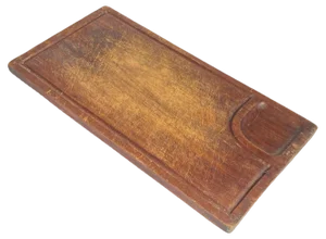 20th Century French Brown Wooden Chopping Board