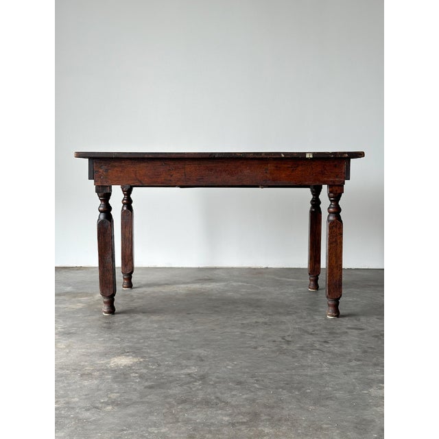 Antique American Country Store Oak General Table, Late 19th Century For Sale - Image 15 of 18