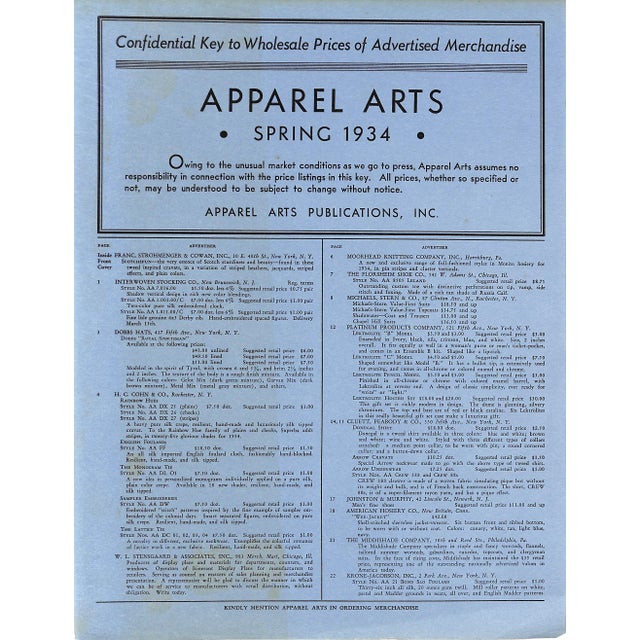Apparel Arts Spring Number 1934 For Sale In New York - Image 6 of 18