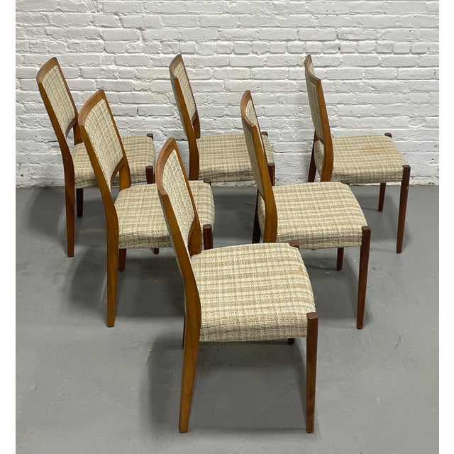 Set of Six Vintage Mid Century Modern Teak Dining Chairs by Svegards | Scandinavian Mid Century Modern, C. 1960's For Sale - Image 11 of 16