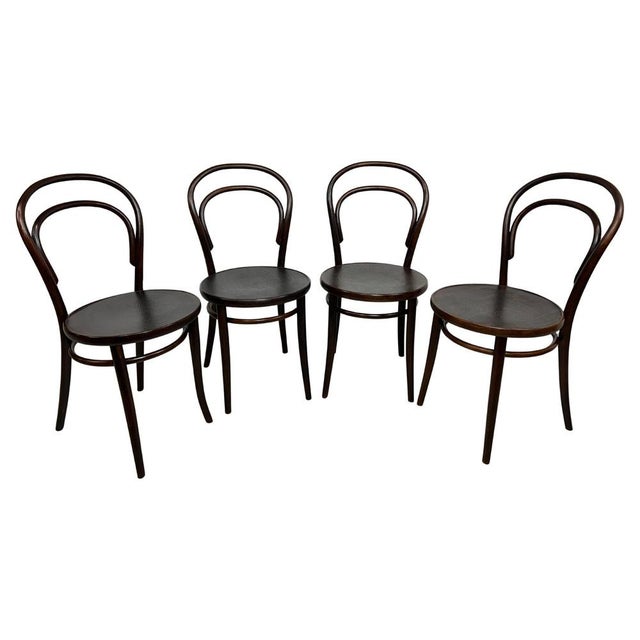Bentwood Dining Chairs by Ton Bystřice Pod Hostýnem, 1960s, Set of 4 For Sale - Image 11 of 11