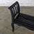 Late 20th Century Late 20th Century French Country Black Painted Bench W/Woven Rush Seat & Cabriole Legs For Sale - Image 5 of 18
