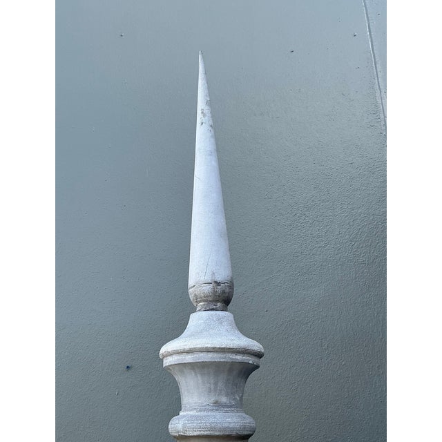 Vintage Boho Zinc Architectural Spire For Sale - Image 12 of 12