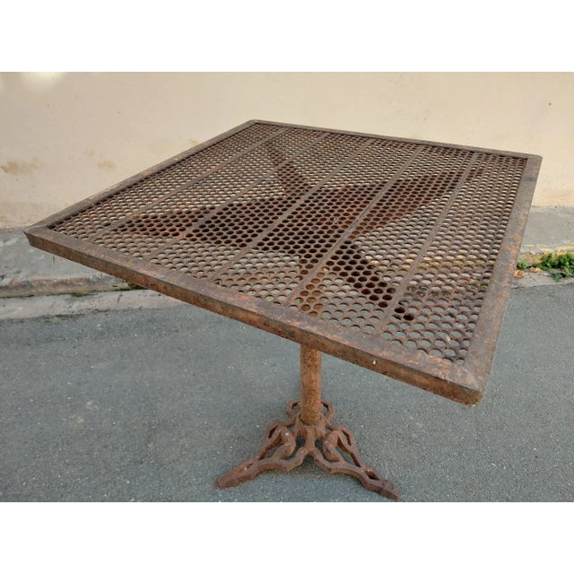 Metal Vintage Garden Table, 1950s For Sale - Image 7 of 12