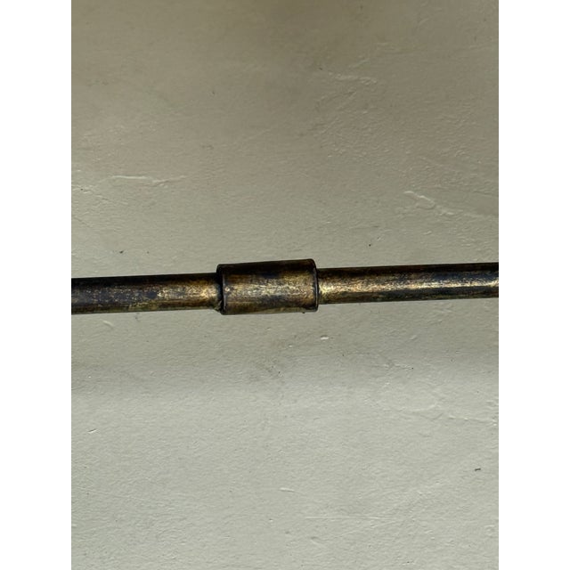 Pair of Small Hand Forged Spanish Gilt Iron Benches in Muslin For Sale - Image 16 of 18