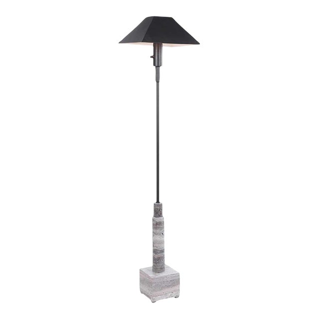Travertine Floor Lamp - New For Sale