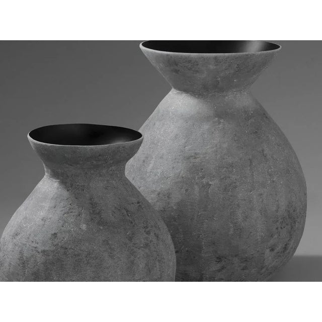 Contemporary Pot Vases by Imperfettolab, Set of 2 For Sale - Image 3 of 6