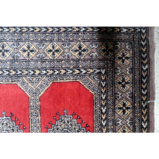 Textile 1960s, Vintage Uzbek Bukhara Rug 3' X 5' For Sale - Image 7 of 12