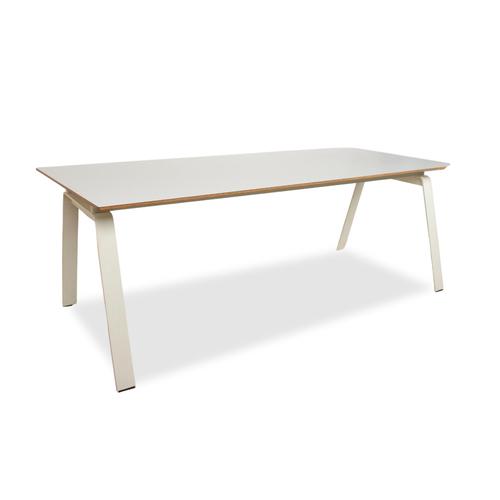 White Wood Dining Table from Arco For Sale - Image 10 of 10