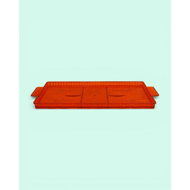 Plastic Vintage Polish Space Age Dessert Trays, 1973, Set of 5 For Sale - Image 7 of 18