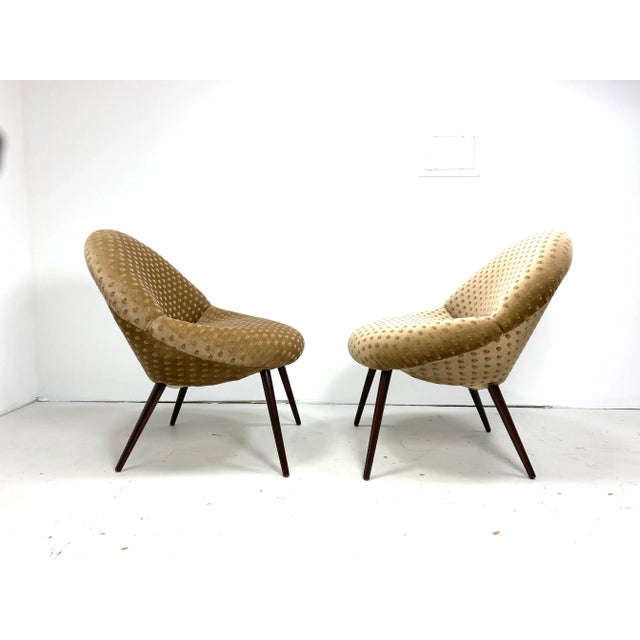1950s Vintage Tan Chairs - a Pair For Sale - Image 9 of 10