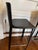 Contemporary Late 20th Century Italian Frag Black Leather Countertop Stools, Set of 3 For Sale - Image 3 of 13
