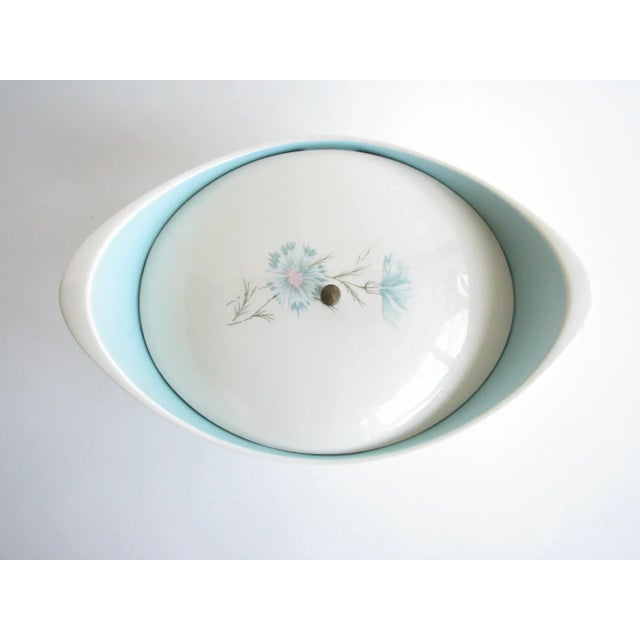 Metal Vintage Taylor Smith & Taylor Boutonniere Lidded Serving Dish For Sale - Image 7 of 12