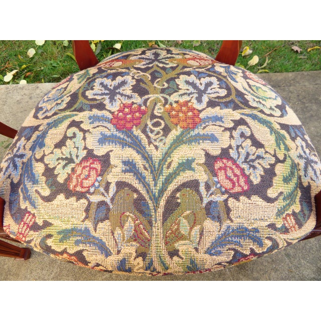 Mid 20th Century Vintage Hickory Chair Co Mahogany Spider Back Captain's Side Chair Pair For Sale - Image 5 of 16