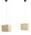 Mid-Century 33X Pendant Lamps by Isamu Noguchi for Ozeki & Co Ltd, 1970s, Set of 2 For Sale