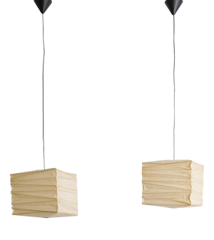 Mid-Century 33X Pendant Lamps by Isamu Noguchi for Ozeki & Co Ltd, 1970s, Set of 2