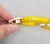Metal Vintage 1971 Signed Napier Yellow & White Lucite Link Bracelet For Sale - Image 7 of 9
