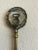 English Vintage English Brass Toasting Fork With Thistle Detail For Sale - Image 3 of 4