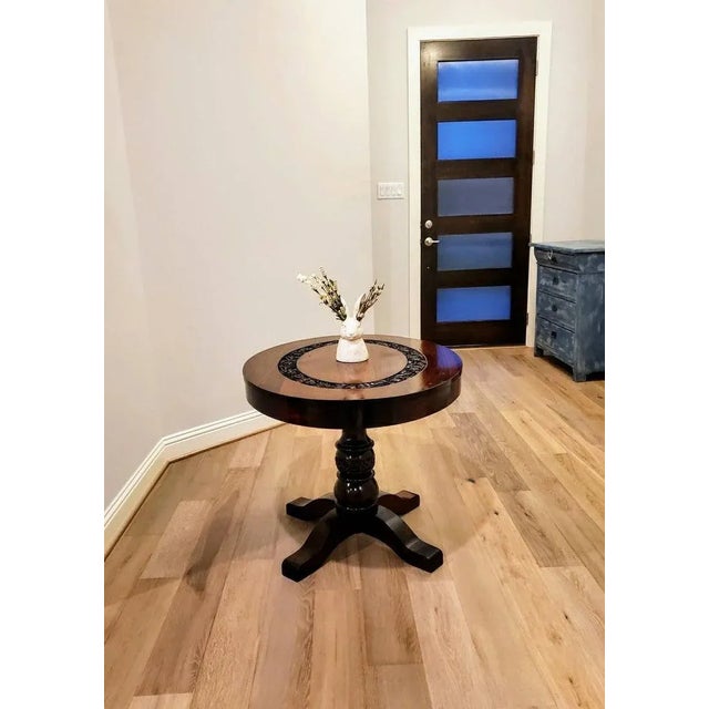 19th Century Carved Rosewood Oval Centre Entry Table For Sale - Image 10 of 11