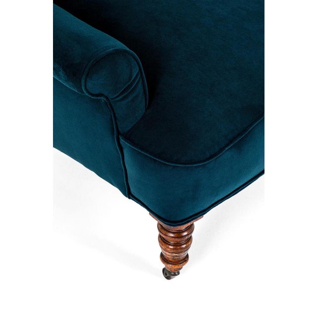 Brown Victorian Button Back Nursing Chair For Sale - Image 8 of 10