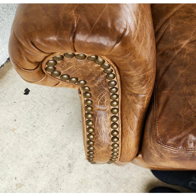 Vintage Barcalounger Leather Recliner Classic For Sale - Image 14 of 15