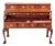 Antique Victorian Burr Walnut Bureau with Carved Paw Feet, 1860 For Sale