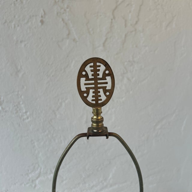 Mid-Century Modern Vintage Handmade Studio Pottery Table Lamp For Sale - Image 3 of 8