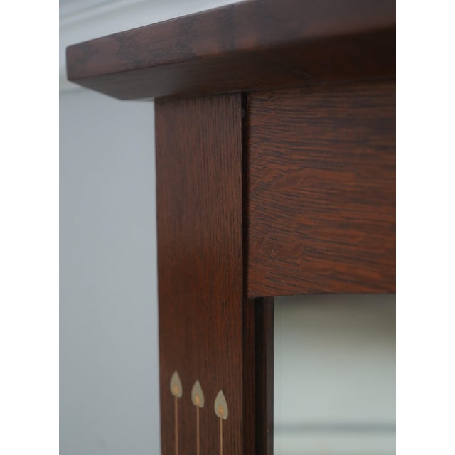 Stickley Harvey Ellis Inlaid Mission Oak Dresser Mirror For Sale In Philadelphia - Image 6 of 9