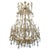 Large Chandelier in Gilded Bronze and Palwa Crystal, 1980s For Sale - Image 11 of 11