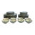 Mid 20th Century Franciscan Masterpiece Extremely Rare 'Silver Pine' 8-Five Pc Place Settings - 40 pcs For Sale