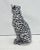 Contemporary Snow Leopard Ceramic Figurine from Ceramiche Boxer For Sale - Image 3 of 7