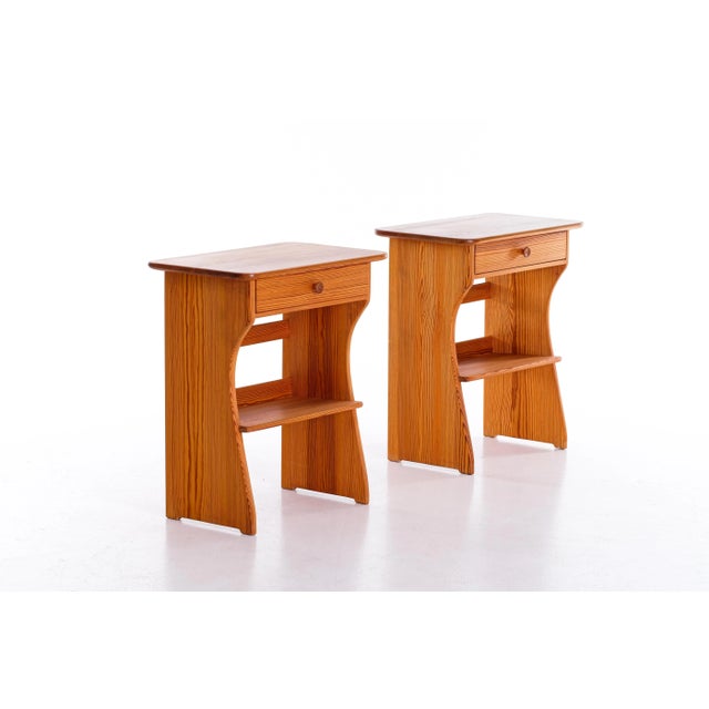 Guldheden Bedside Tables by Carl Malmsten, 1960s, Set of 2 For Sale - Image 9 of 10