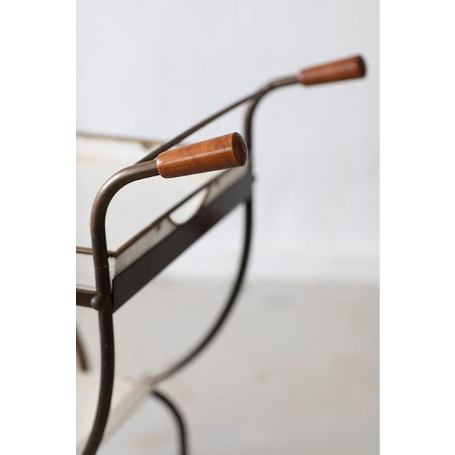 Mid-Century Sculptural Bar Trolley by Josef Frank, 1960s For Sale - Image 6 of 9