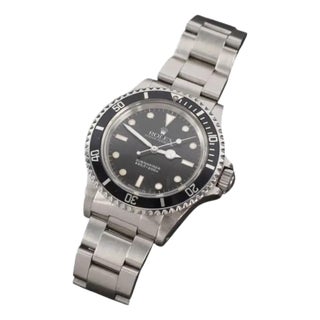 Men's Rolex Submariner Stainless Watch Black Spider Dial For Sale
