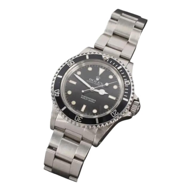 Men's Rolex Submariner Stainless Watch Black Spider Dial For Sale