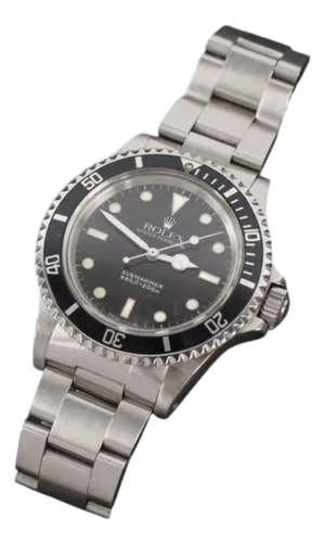 Men's Rolex Submariner Stainless Watch Black Spider Dial