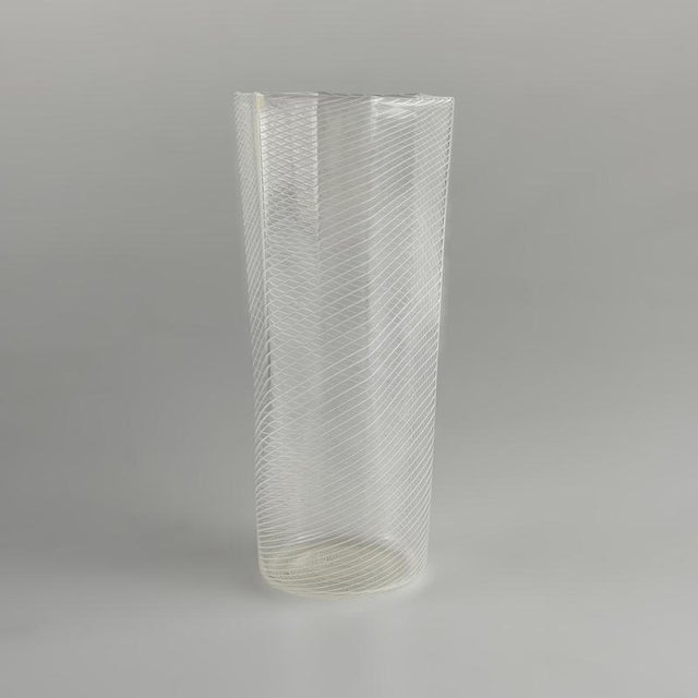 Vintage Reticello Glasses by Carlo Scarpa for Venini, 1938, Set of 9 For Sale - Image 10 of 13